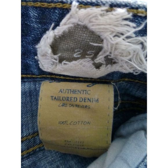 XRay Jeans Denim Women's Size 25 25x31 Destroyed Distressed Blue Boot Cut - Picture 5 of 9